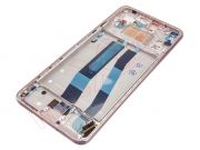 Pantalla completa AMOLED con carcasa frontal rosa para Xiaomi 11 Lite 5G NE, 2109119DG - Calidad PREMIUM. Calidad PREMIUM